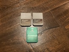 Lot Of 3 PlayStation 1 PS1 Memory Cards Original