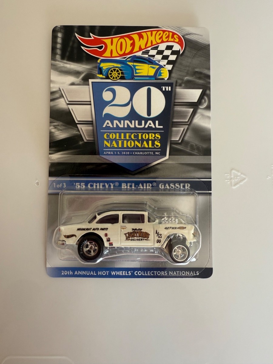 Hot Wheels 20th Convention 55 Chevy Bel Air Gasser White #Q4 | eBay