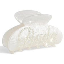 Bride Claw Clip with Pearls, Hair Clip for Wedding, Bride to Be, Bridal Shower,