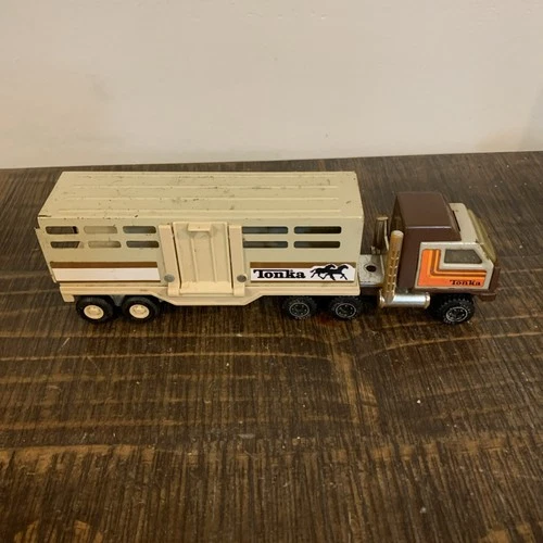 Vintage Tonka Truck Horse Box Lorry Detachable Trailer 811974-A