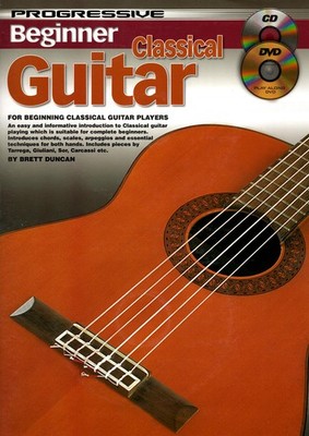 Progressive Beginner Classical Guitar Brett Duncan Book and Media Online Guitar