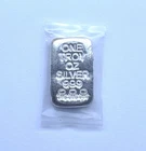 Atlantis Mint Skull & Bones 1oz .999 Silver Hand Poured Bar