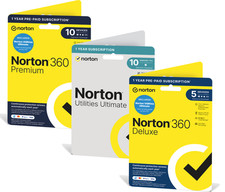 Norton Antivirus 360 + Utilities Ultimate 5/10 Devices 1 Year - 5 Minute EMAIL
