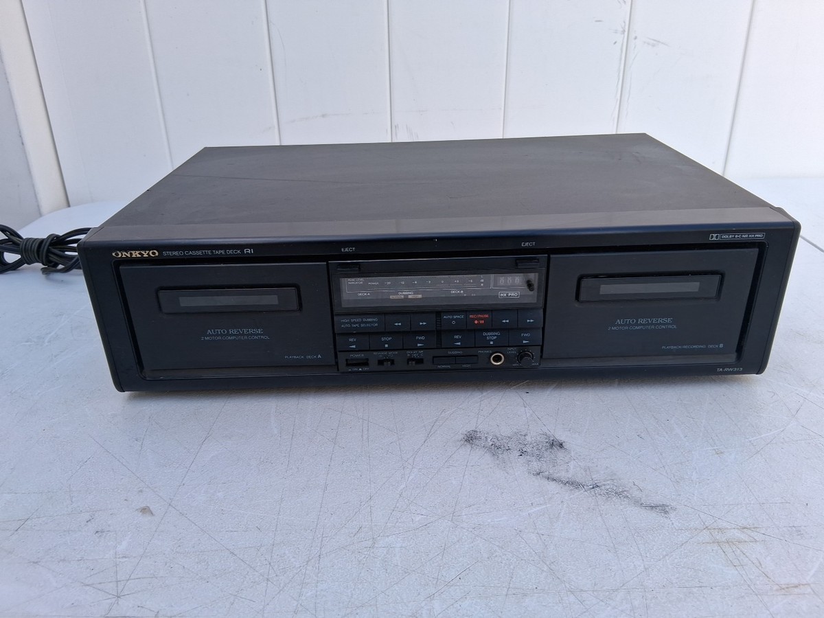 Onkyo TA-RW313 Dual Auto Reverse Cassette Deck - For Parts/Repair