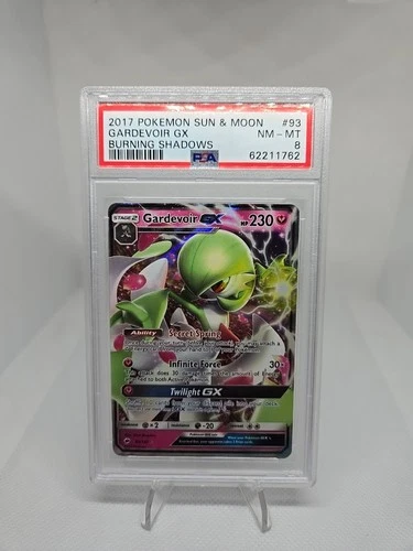Pokemon Burning Shadows Gardevoir GX Card #93 *MINT PSA 8*