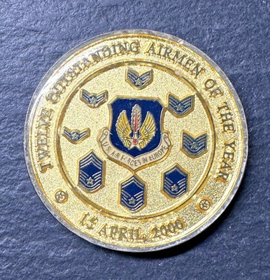 2000 FORGING 21ST CENTURY US AIR FORCE 12 OUTSTANDING AIRMEN CHALLENGE COIN N321