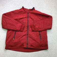 Duluth Trading Co Jacket Men's 3XL XXXL Red Full Zip Heavy Pocket Fleece Lined