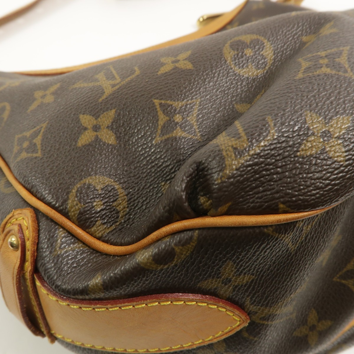 LOUIS VUITTON LV GHW Tulum GM Shoulder Bag M40075 Monogram Brown