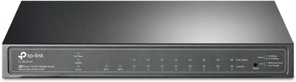 Gigabit Smart Managed PoE Switch | 8 PoE+ Ports, 2 SFP Slots - Image 3 of 4