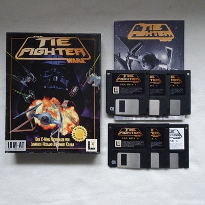 Star Wars Tie Fighter PC Big Box Spiel Game 3,5 HD IBM Diskette