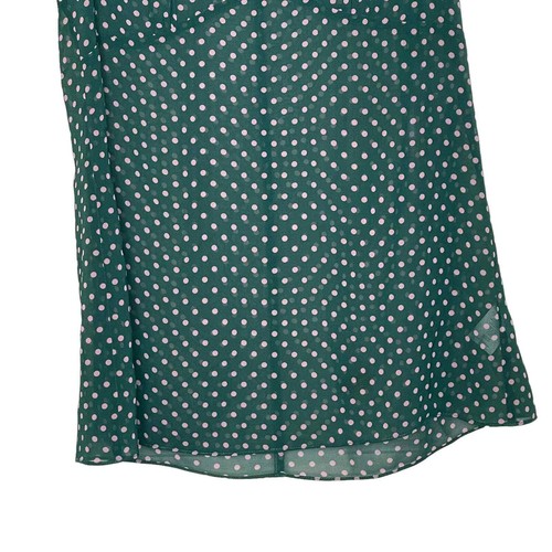 CAbi Bianca Flirt Top Green Polka Dots Lined Sleeveless Blouse Small Women NWT - Picture 3 of 8
