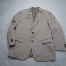 Ermenegildo Z Zegna Sport Coat Mens 42 Brown Linen Blazer Drop 8 Deco