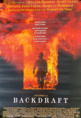 Ron Howard signiert Full Size ''BACKDRAFT'' Filmplakat AFTAL COA