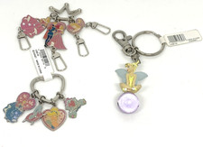 Lot of 3 Disney Princess Tinker Bell Key Chain Charms Bell Aurora Cinderella