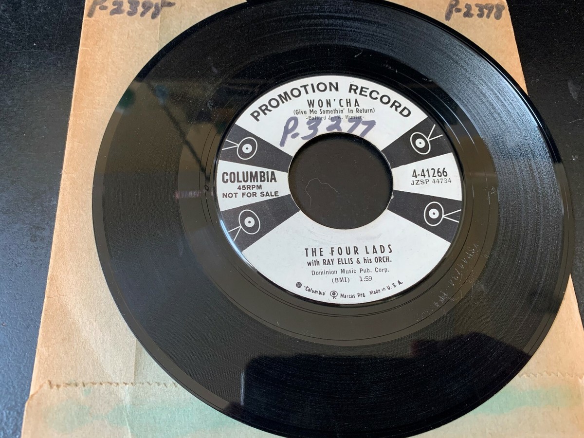洋楽 Unusual Content 45 PROMO Four Lads 