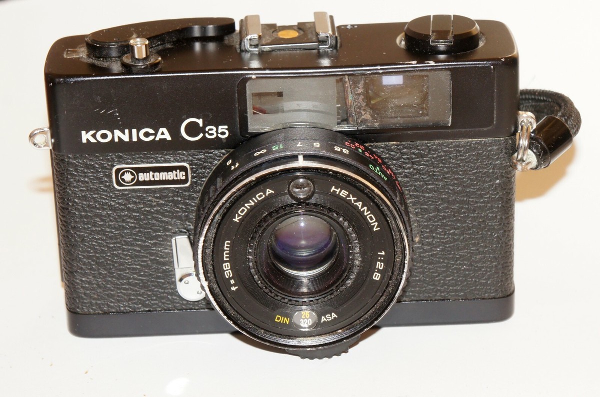 KONICA C35 RANGEFINDER CAMERA WORKS HEXANON 38 mm 2.8 lens | eBay