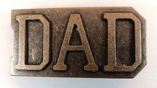 DAD - Vintage Block Letters Belt Buckle