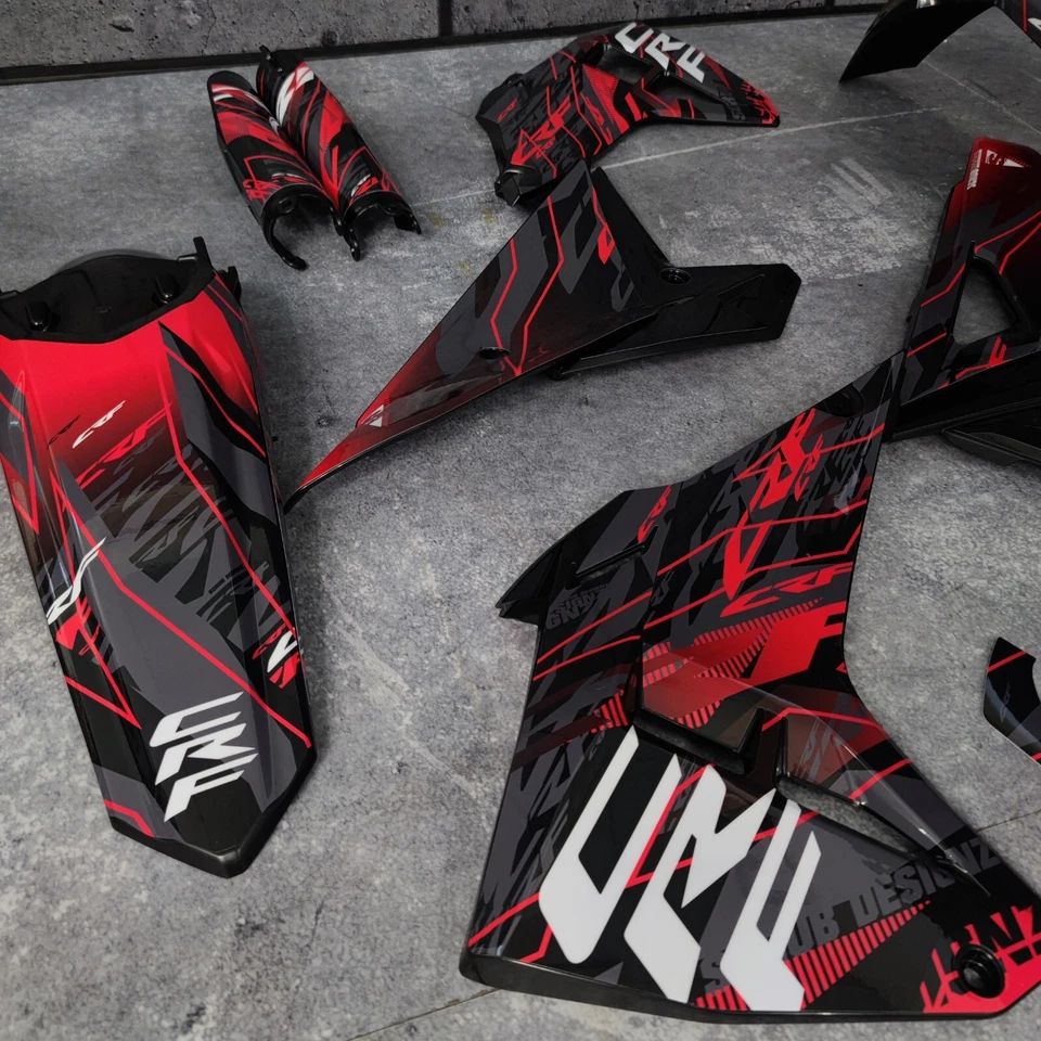 Plásticos + Gráficos para Honda CRF450R 2021-2024 CRF250R 2022-2024 Restyle Foto 4 de 4