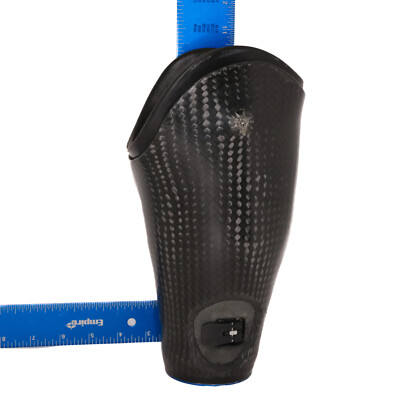 Hit Leg Socket PROSTHETIC BLACK CARBON FIBER LEG SOCKET w DISTAL BASE & MOUNTING ...