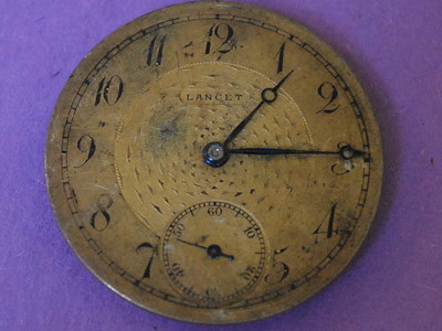 Vintage Lancet 12 Size 15J Pocket Watch Movement -- For Parts