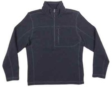 The North Face TNF Fleece Sewn Spell Out Gray Mens 1/2 Zip Pullover Jacket M