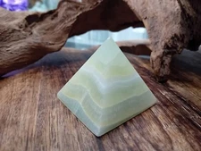Beautiful Pistachio Calcite Pyramid (P5)