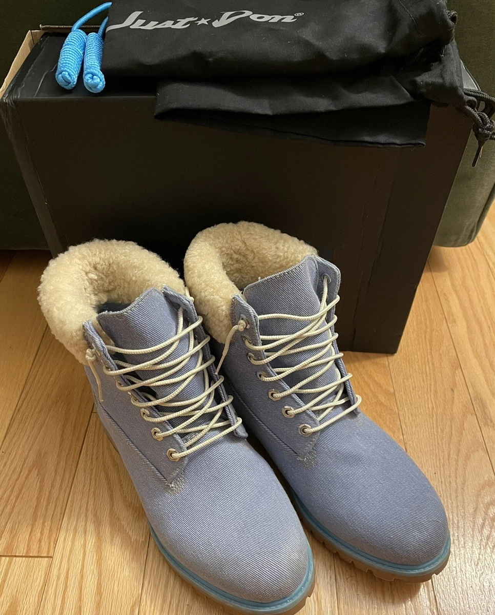 Plaats de wind is sterk draagbaar Timberland X Just Don Boots Blue Denim w/ Box Bags & Laces Mens 9.5 Sherpa Cuff | eBay Plaats de wind is sterk draagbaar Timberland X Just Don Boots Blue Denim w/ Box Bags & Laces Mens 9.5 Sherpa Cuff | eBay