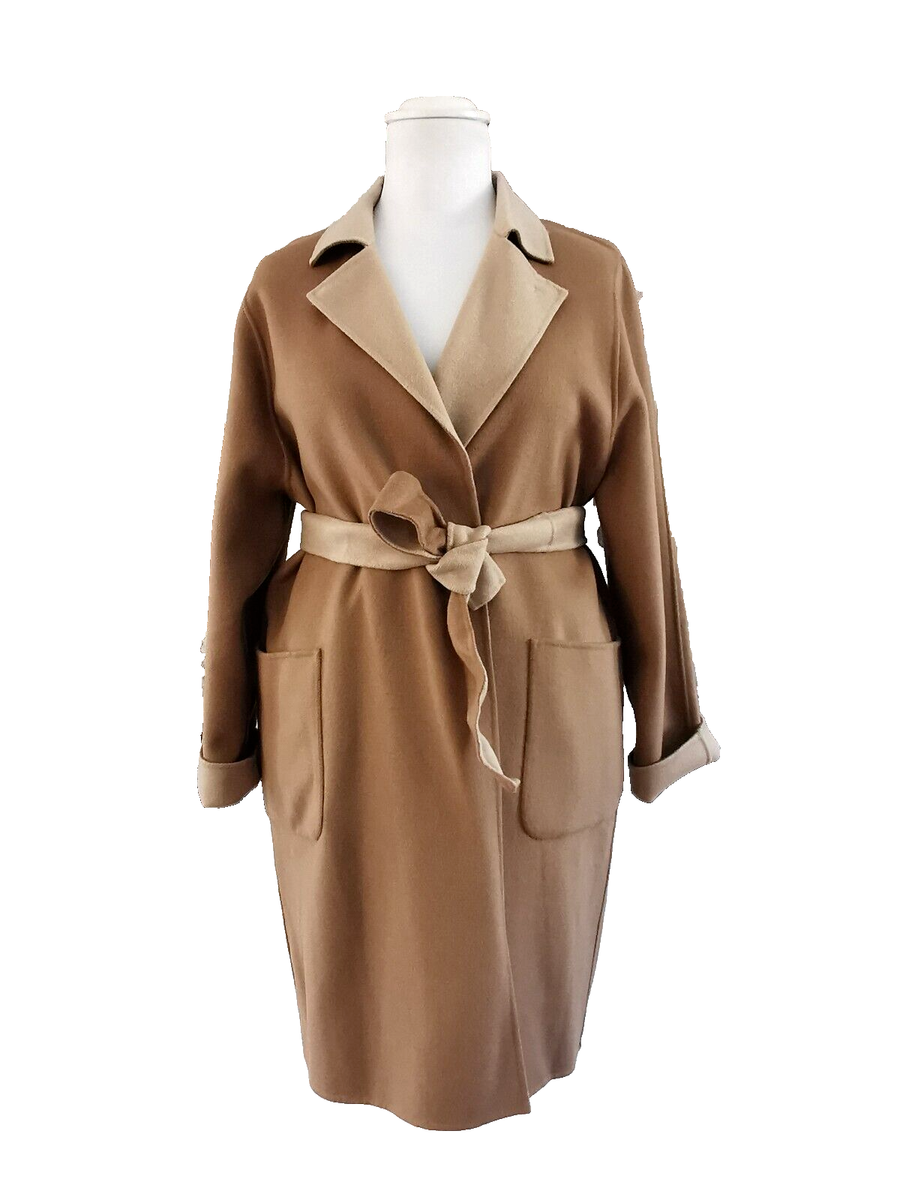 ✨ MAX MARA Reversible Coat in Virgin WOOL US16_ It50_ De46_ Gb18_