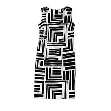David Jones Classic Work Sleeveless Knee Length Pencil Dress Size 8 XS Office