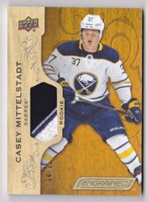 18-19 Upper Deck Engrained Casey Mittelstadt /15 PATCH Rookie Sabres 2018