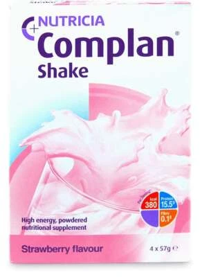 Complan Strawberry Shake 4 x 57 g Sachets