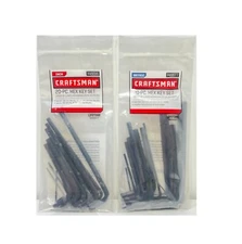 NEW CRAFTSMAN Hex Key Allen Wrench Set 40 PC SAE Standard & Metric