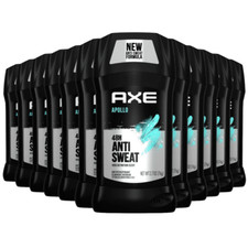 Axe Apollo Antiperspirant Deodorant Stick 48 Hour Anti Sweat 2.7 oz Pack Of 12