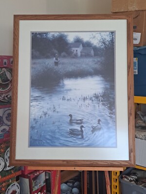 Robert Duncan Peaceful Evening Large Print Framed & Matted Under Glass 28 x 36