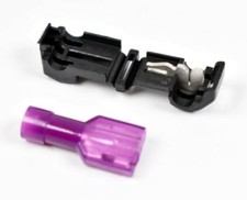 MVP 25 Sets Black Tee Tap and Male Quick Connector Terminals 22-26 Ga AWG T-Tap