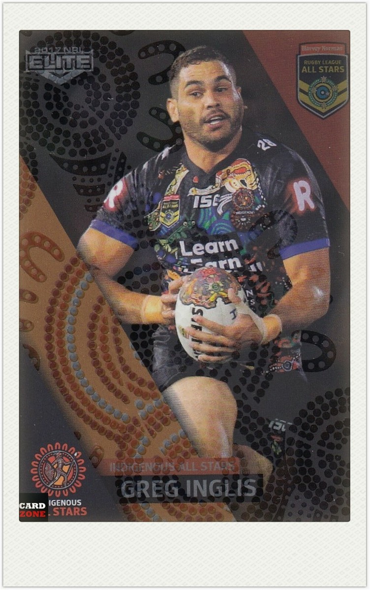 2017 TLA NRL ELITE BOX CARD INDIGENOUS/WORLD ALL STARS AS2 GREG