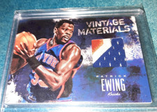 2013-14 Panini Court Kings Vintage Materials Prime /25 Patrick Ewing patch