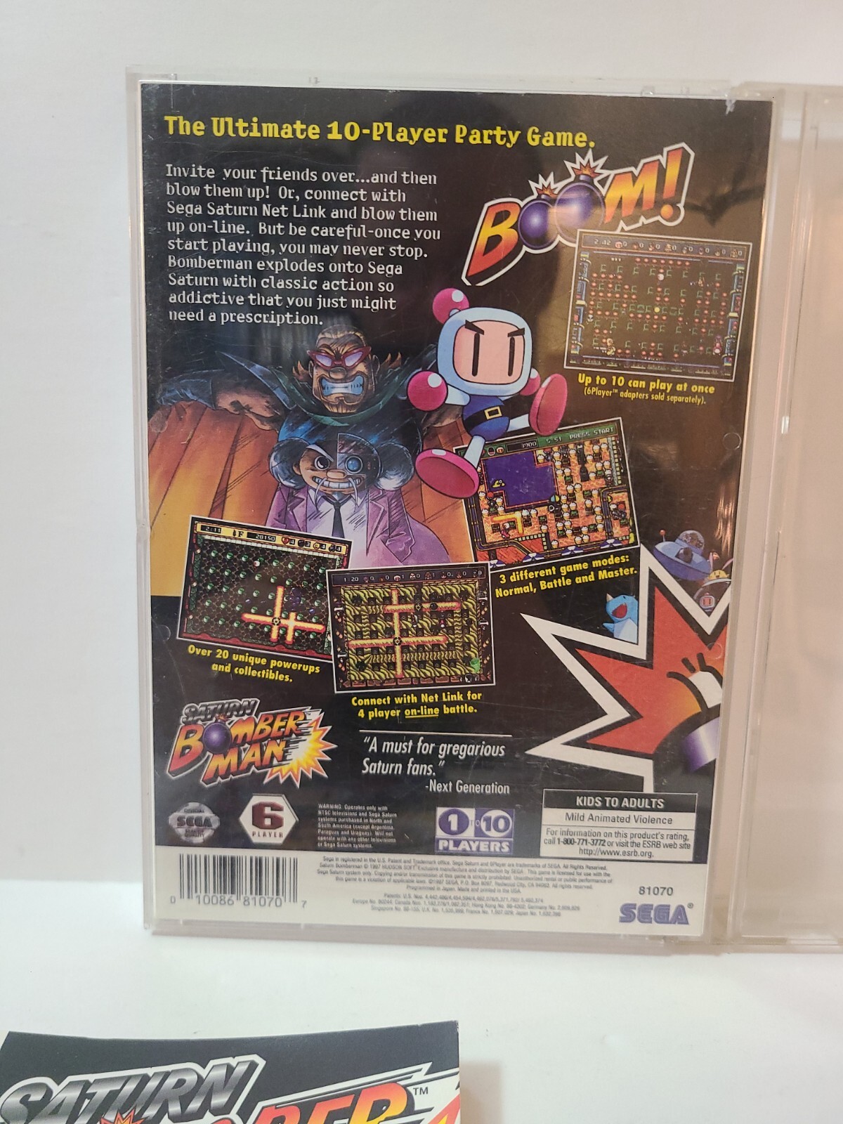 Poster Officiel Saturn Bomberman Hudson – Sega Saturn Taille B2