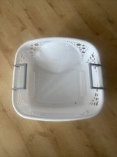 Minky Laundry Basket White, 40L Stackable With Sturdy Handles