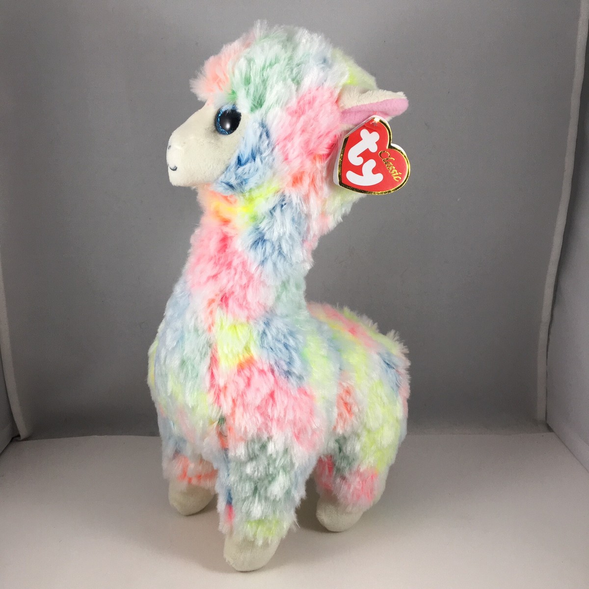 Ty Classic Plush LOLA the Multicolor Llama (9 Inch Medium Size