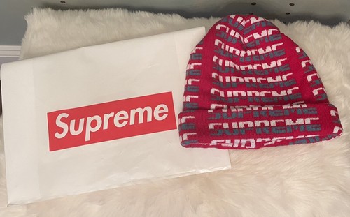 SUPREME Repeat Beanie - Red | eBay