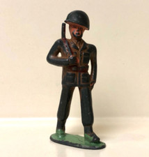 Vintage Barclay Anti-Aircraft Gunner No. 788 Soldier Lead Figure / Manoil /Retro