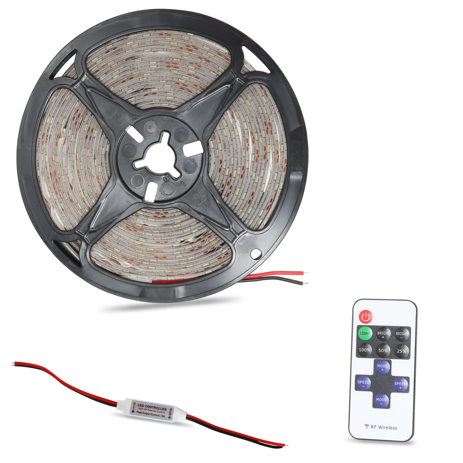 LED Strip Lights 5m 2835 SMD Cool White Bright 300 LEDs 12v Waterproof SKN-image