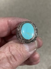 Turquoise and Sterling Ring