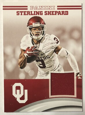 Sterling Shepard 2016 Panini Oklahoma OU Team Collection Worn