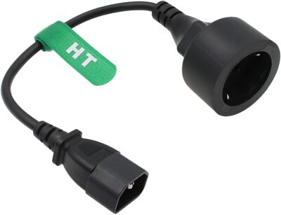 UPS PDU Power Cord for C14 Euro Schuko Socket CEE7/3 3Prong Cable 10A 250V 12in