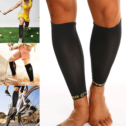 Copper Calf Compression Sleeve Men & Women Leg Socks Shin Splint Varicose Vein - Picture 9 of 13