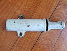Antique Spring Loaded Door Slide Latch Lock Heavy Duty Salvage Metal