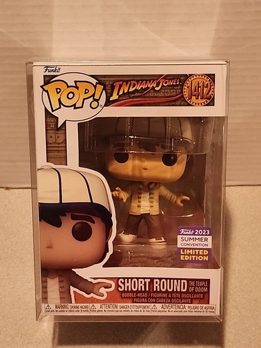 Pop SHORT ROUND #1412 Indiana Jones Summer Convention Limited Ed. + PROTECTOR