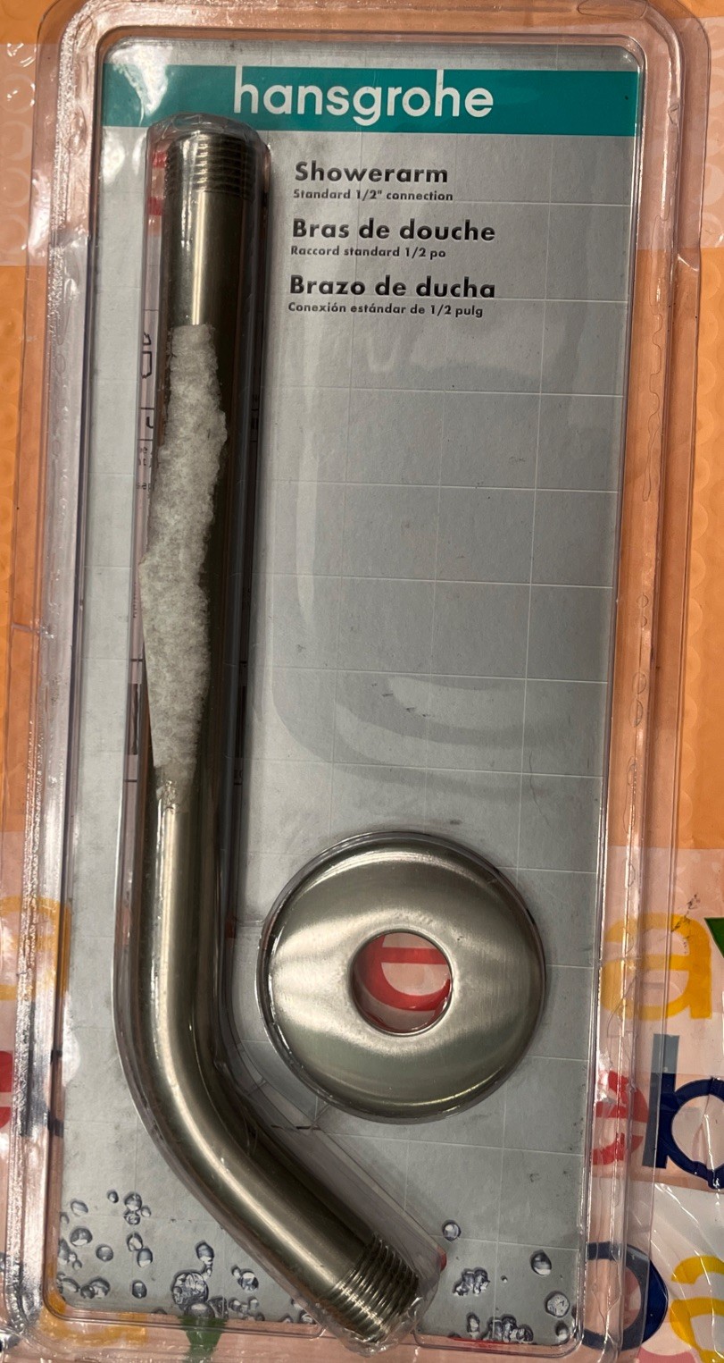 Hansgrohe 04186823 Standard 9" Shower Arm - Brushed Nickel